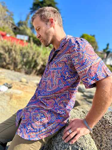 camisa de seda, hombre, unisex